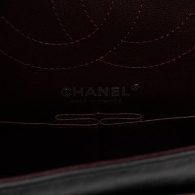 2.55 Reissue 225 Medium Black Aged Calfskin Leather