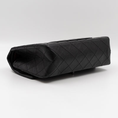 2.55 Reissue 225 Medium Black Aged Calfskin Leather