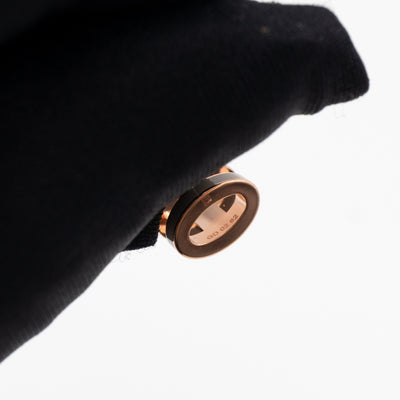 Mini Pop H Earrings Grey & Rose Gold