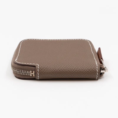 Silk'in Change Purse Etoupe Leather