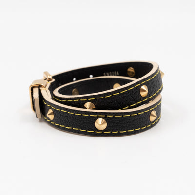 Double Tour Suhali Bracelet Black Leather