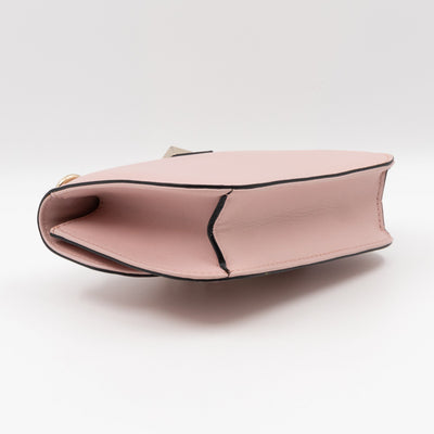 Small Glam Lock Rockstud Flap Bag Light Pink