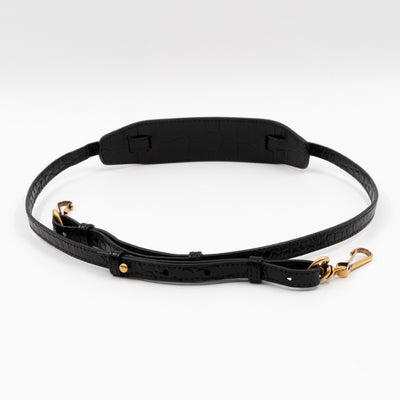 Neo Classic City Mini Black Croc Embossed Leather