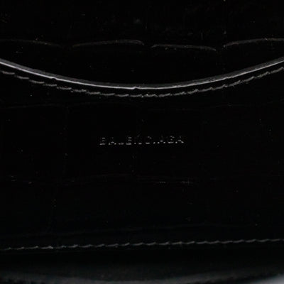 Neo Classic City Mini Black Croc Embossed Leather