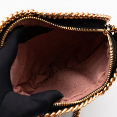 Falabella Heart Crossbody Bag Black Rose Gold