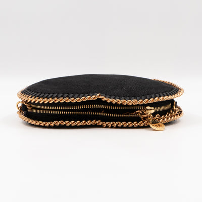Falabella Heart Crossbody Bag Black Rose Gold