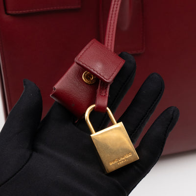 Sac de Jour Small Dark Red Leather