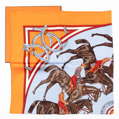 Silk Scarf 90 Ronde Des Jockeys