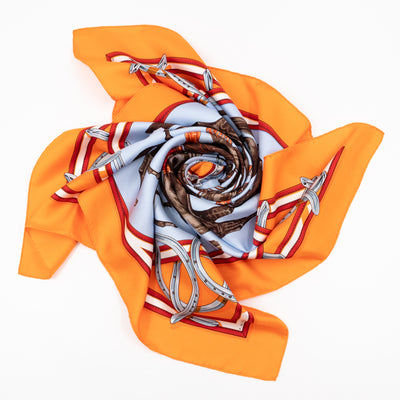 Silk Scarf 90 Ronde Des Jockeys