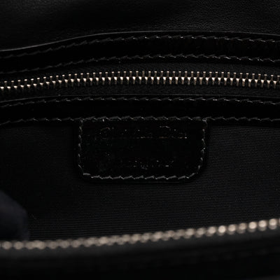 Rendezvous Flap Bag Cannage Quilted Black Patent Leather