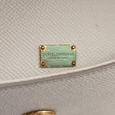 Sicily Small Dauphine Leather White
