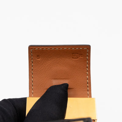 Collier de Chien Bracelet Gold & Black Alligator Leather