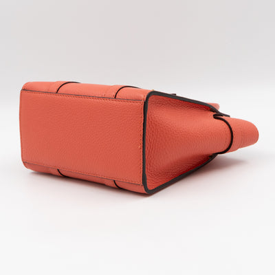 Micro Zipped Bayswater Coral Rose Leather