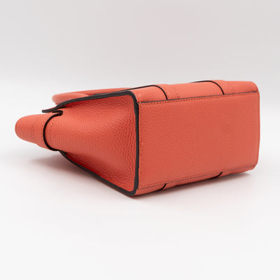 Micro Zipped Bayswater Coral Rose Leather