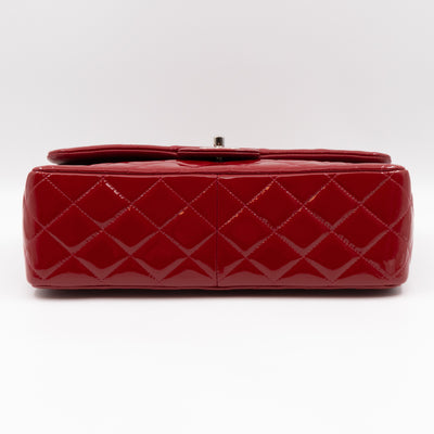 Classic Double Flap Jumbo Red Patent Leather