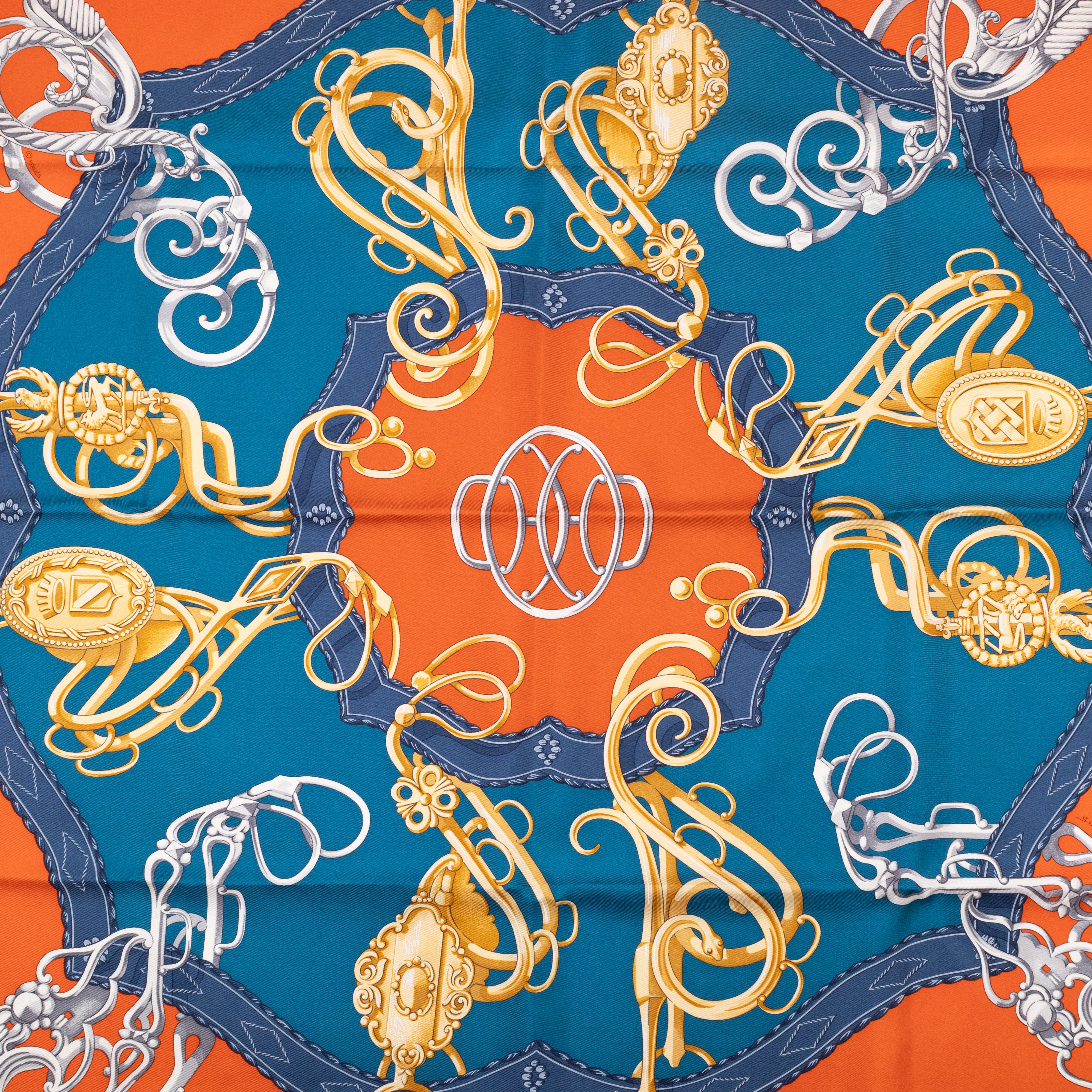 Silk Scarf 90 Profile Selleriere Orange