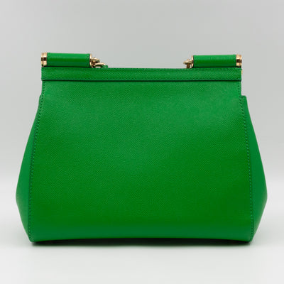 Sicily Medium Dauphine Leather Green