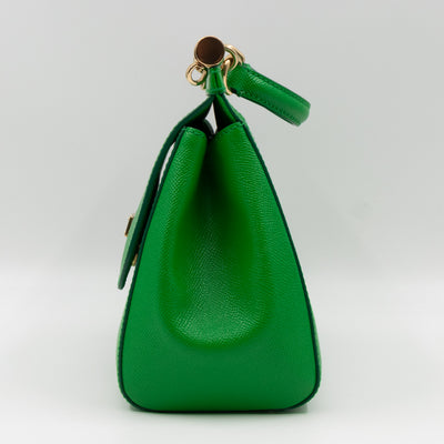 Sicily Medium Dauphine Leather Green