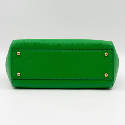 Sicily Medium Dauphine Leather Green