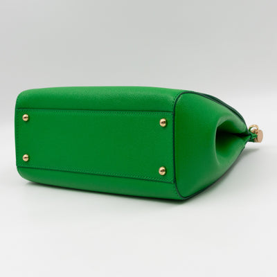 Sicily Medium Dauphine Leather Green