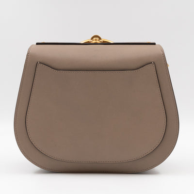 Nile Bracelet Bag Medium Gray Leather