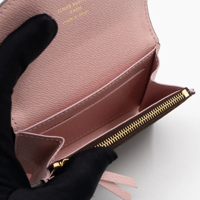 Rosalie Coin Purse Monogram Rose Ballerine
