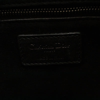 Lady Dior Large Supple Studded Black Calfskin Leather
