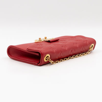 Saint Germain Pochette with chain Red Monogram Empreinte