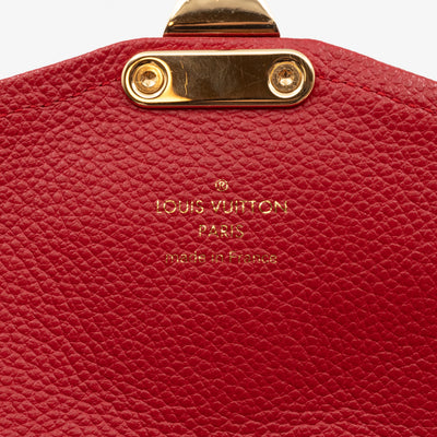 Saint Germain Pochette with chain Red Monogram Empreinte