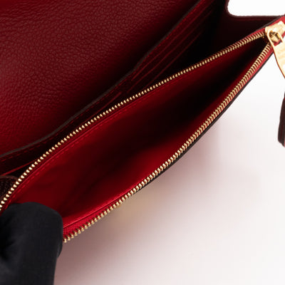 Saint Germain Pochette with chain Red Monogram Empreinte