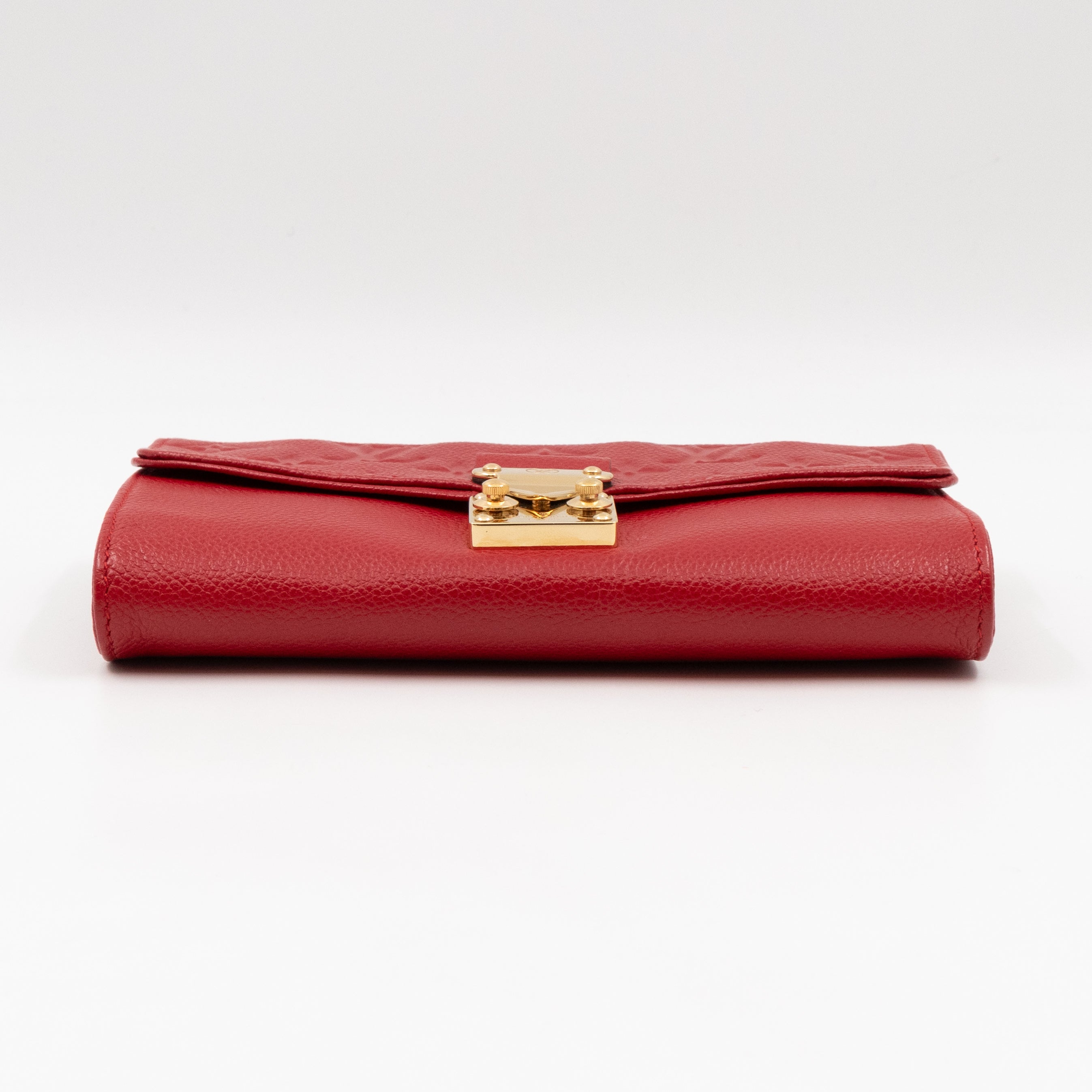 Saint Germain Pochette with chain Red Monogram Empreinte