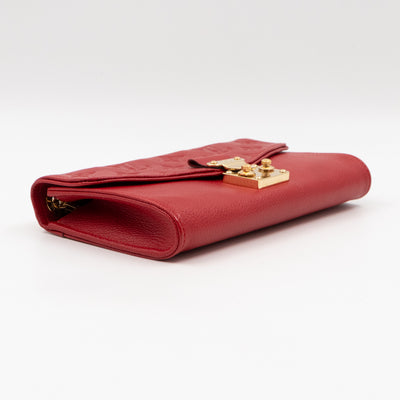 Saint Germain Pochette with chain Red Monogram Empreinte