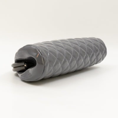Timeless Clutch Quilted Lavender Blue Patent Leather