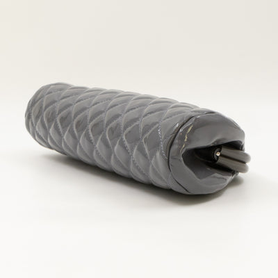 Timeless Clutch Quilted Lavender Blue Patent Leather
