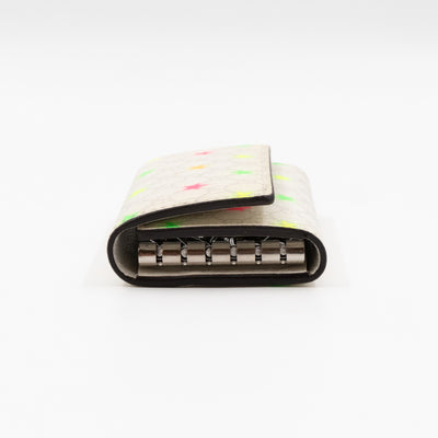 6-Key Holder White Micro GG Supreme Stars Canvas