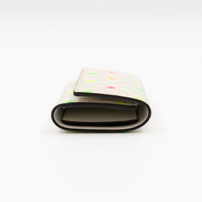 6-Key Holder White Micro GG Supreme Stars Canvas