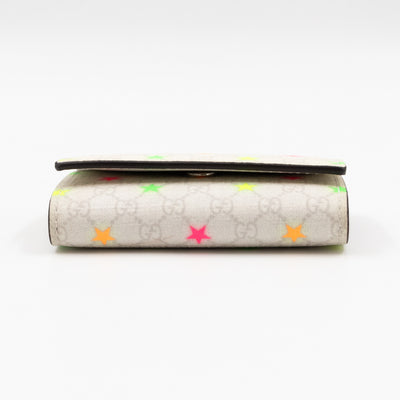 6-Key Holder White Micro GG Supreme Stars Canvas