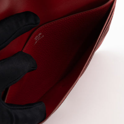 Dogon Long Wallet Red Leather