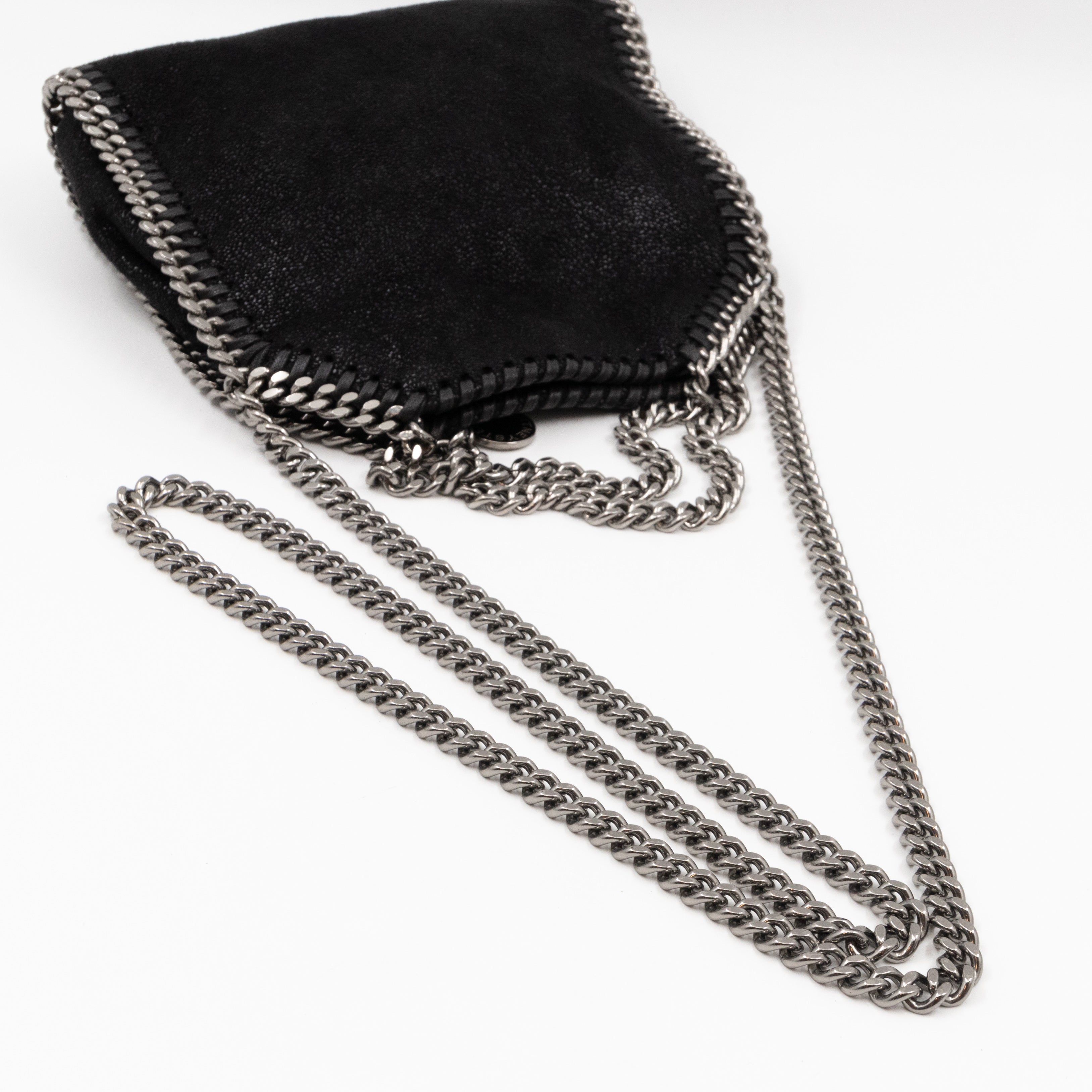 Falabella Fold Over Tote Tiny Black