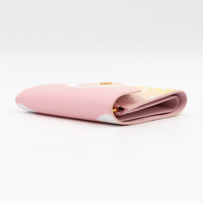 Victorine By The Pool Monogram Giant Pink Yellow