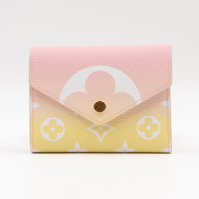 Victorine By The Pool Monogram Giant Pink Yellow