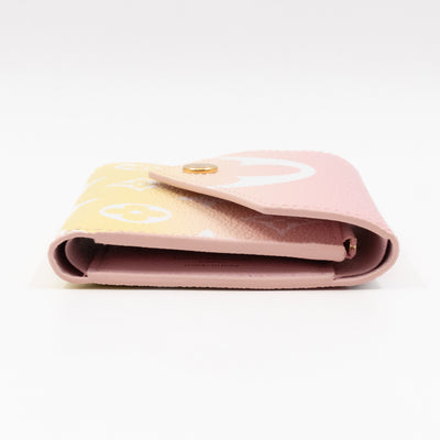 Victorine By The Pool Monogram Giant Pink Yellow