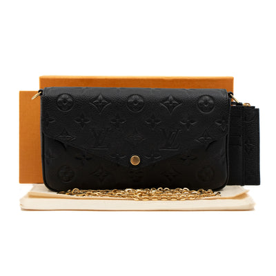 Pochette Felicie Monogram Empreinte Black
