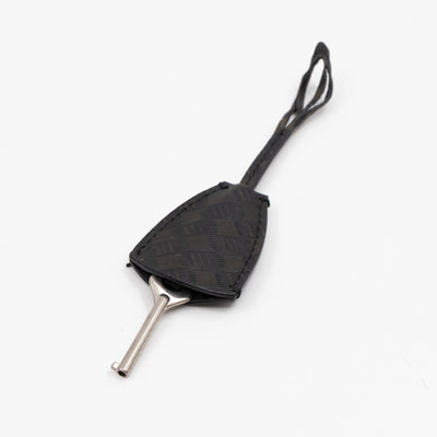 Addict Medium Black Calfskin Ruthenium