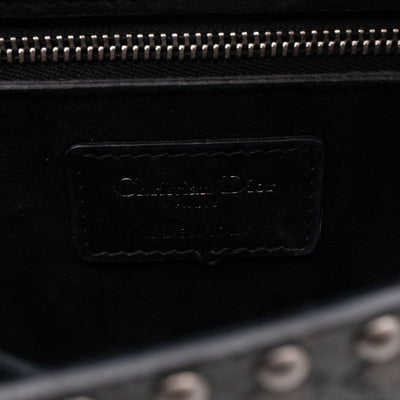 Addict Medium Black Calfskin Ruthenium