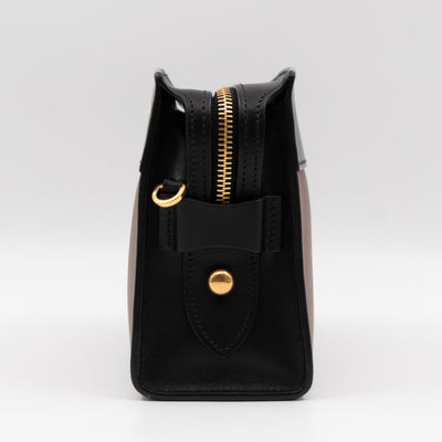 Esplanade Shoulder Bag Palissandro Brown & Noir Leather