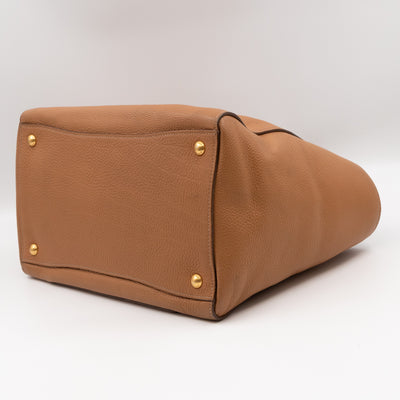 Shoulder Tote Bag Sughero Vitello Daino Leather