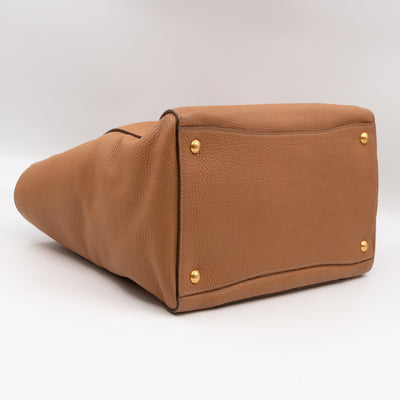 Shoulder Tote Bag Sughero Vitello Daino Leather