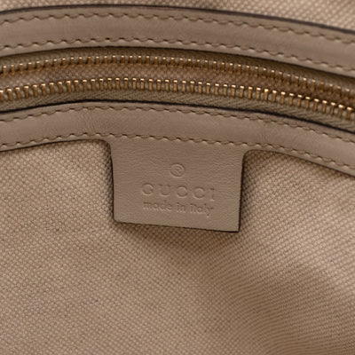 Bree Shoulder Bag White Guccissima Leather
