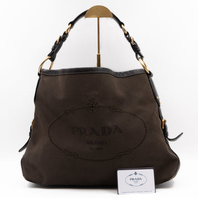 Canapa Hobo Brown Canvas